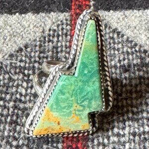 Sedona Rose Studio Turquoise Lightning Bolt Ring